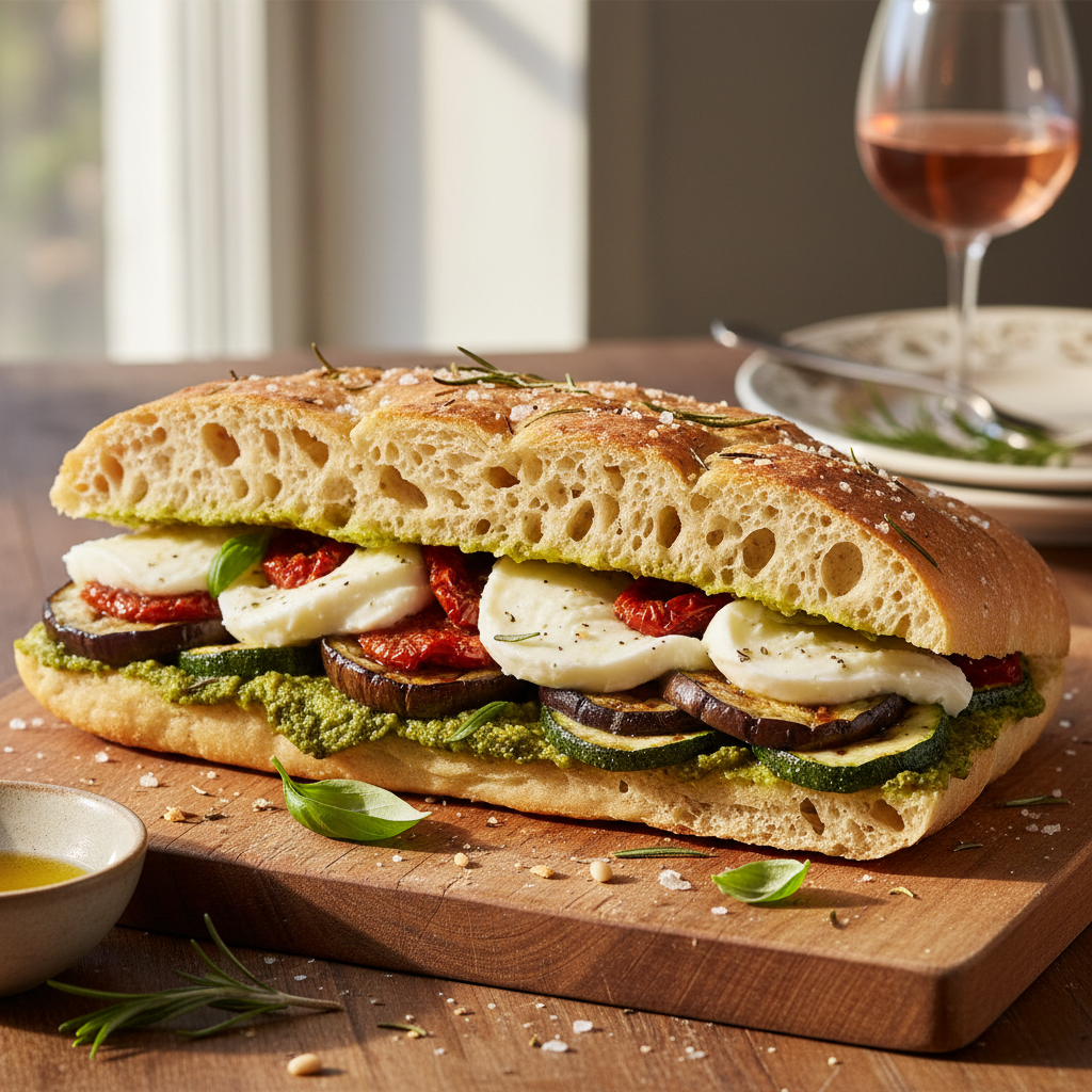 La Focaccia Toscana Végétarienne
